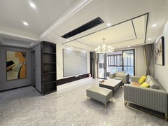 台州路桥路北檀香府豪华现代轻奢风装修三室两厅两卫，旁边月星家居锦泰雅苑出租房源真实图片