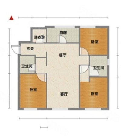 万科滨海大都会观景轩3室2厅2卫114㎡南北240万