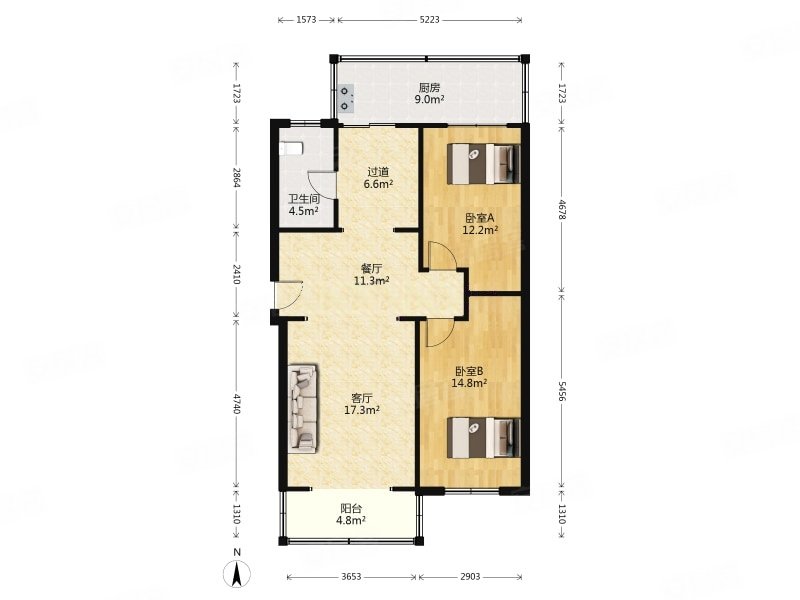 平安里(武清)五中7小  满五   精装好房 好楼层