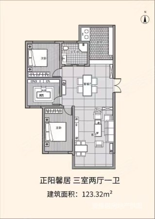 正阳馨居3室2厅2卫148.45㎡南北48.8万