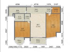 精文城上城 2室1厅1卫  电梯房 112平米