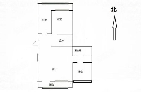 兴云甲区2室2厅1卫88.25㎡南北134万