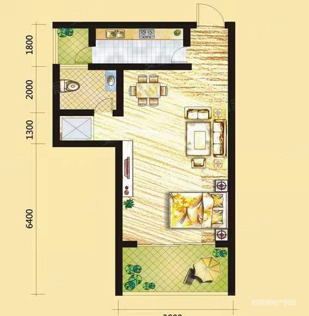 滨海星城2室2厅1卫94㎡南北94万