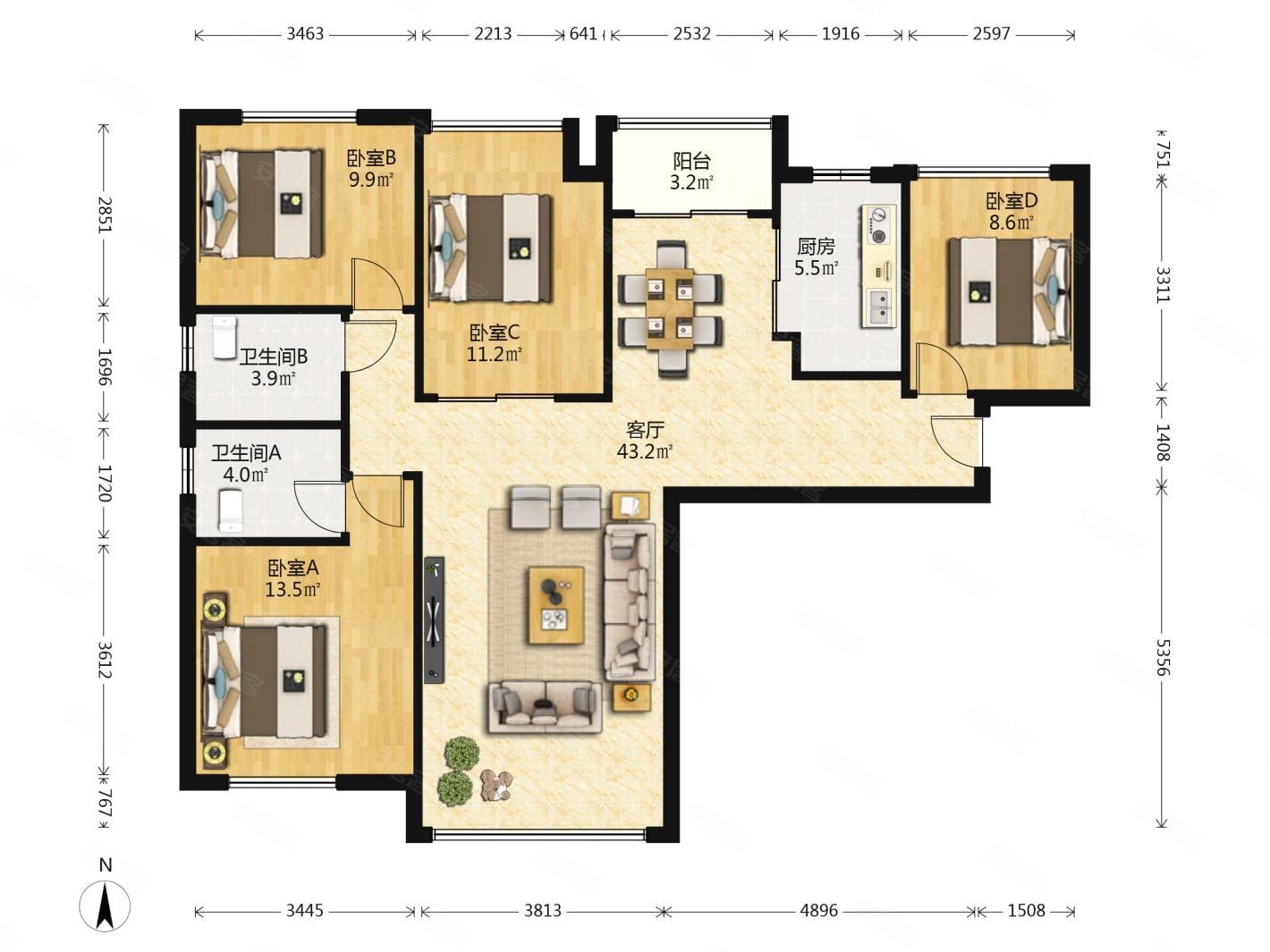 湘熙水郡中间好楼层豪华设计双卫近地铁小区新板楼