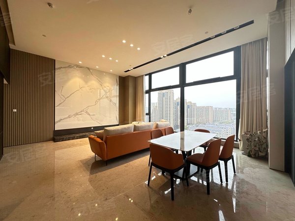 杭州滨江区政府星耀中心悦casa,豪宅大平层,挑高很不错,全屋落地窗
