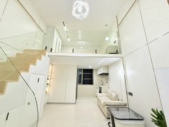 金华东阳东阳市中心银泰城 歌山路 杨家夜市附近 清新奶油风复式 停车方便出租房源真实图片