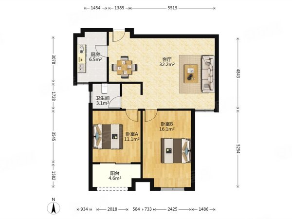 无为赭山春秋小区赭山春秋小区 2室2厅1卫 精装修 电梯房 97平出租