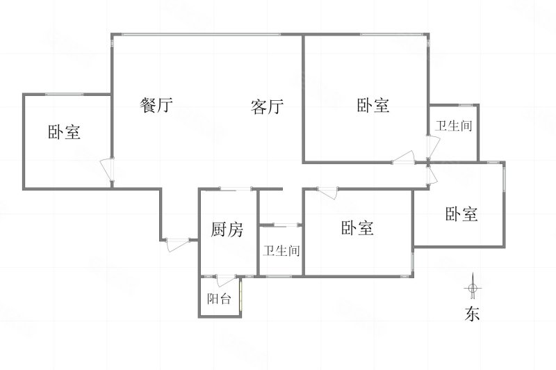 华宇城M16组团4室2厅2卫143.98㎡南北208万