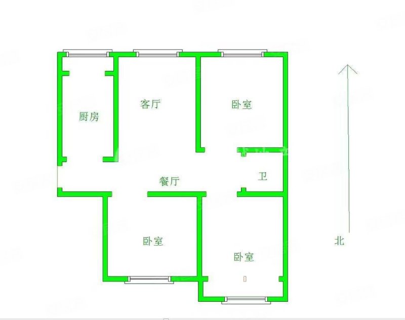 星耀东方国际城3室2厅1卫115㎡南北115万