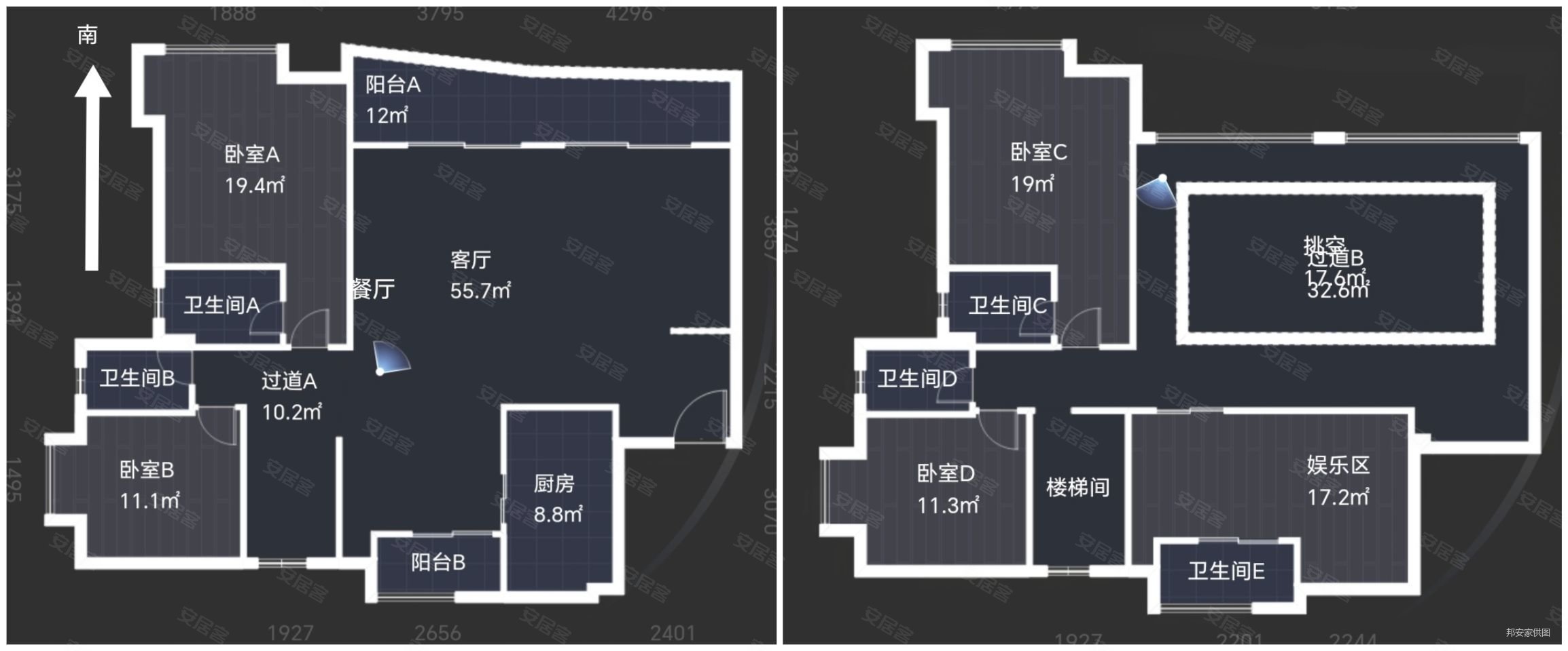 金爵别墅户型图图片