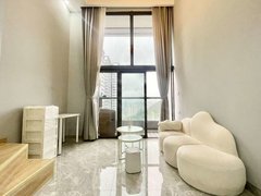 深圳罗湖布心粤海城复式一居室 好漂亮的奶油风 有密码随时可看房出租房源真实图片