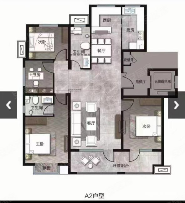 东方御龙佳园3室2厅2卫130㎡南北89万