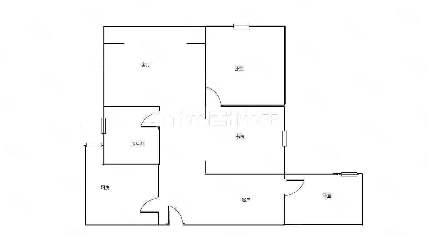 钓鱼台2号3室2厅1卫92㎡南52万