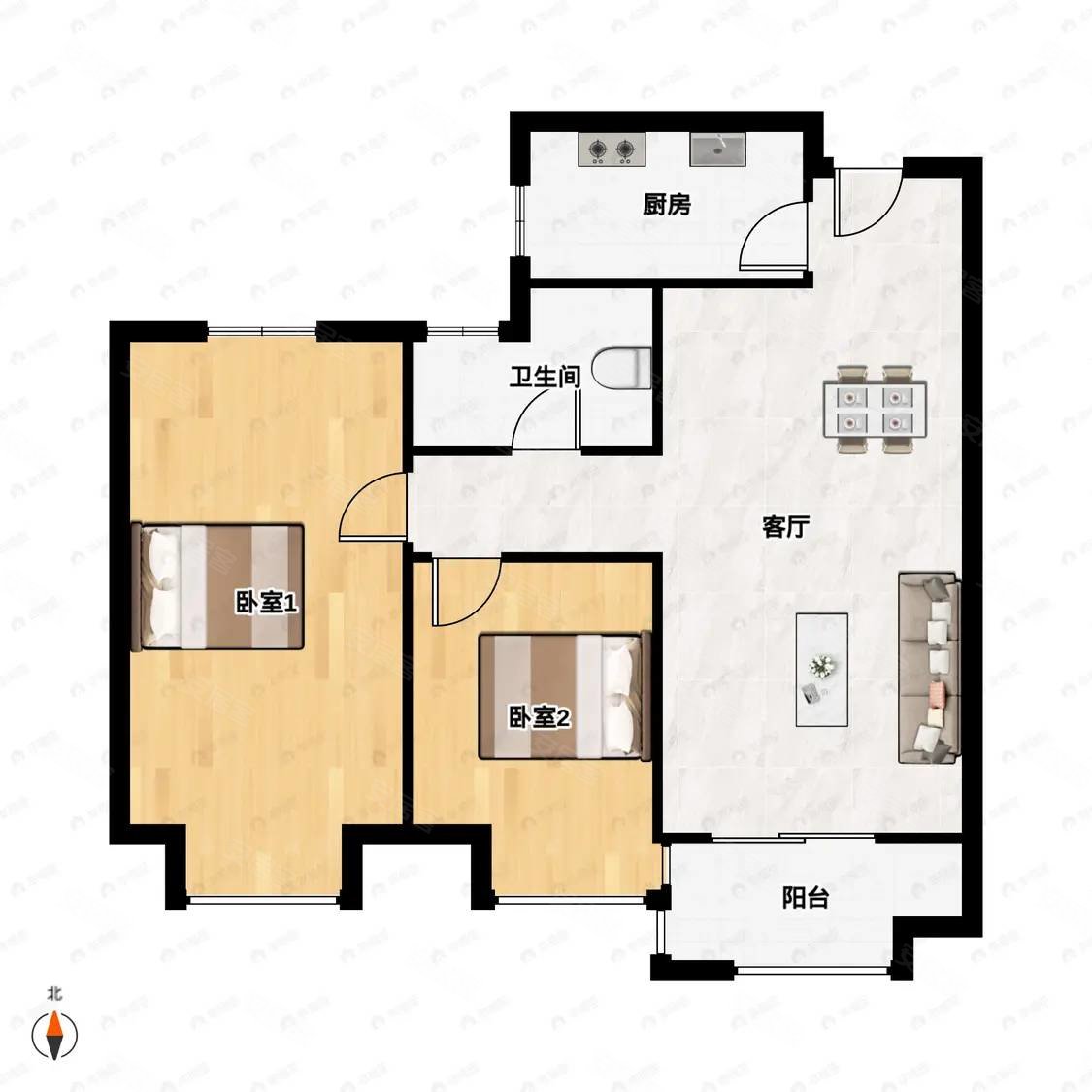 新上急售西子曼城朝南大三房全天采光视野好户型方正