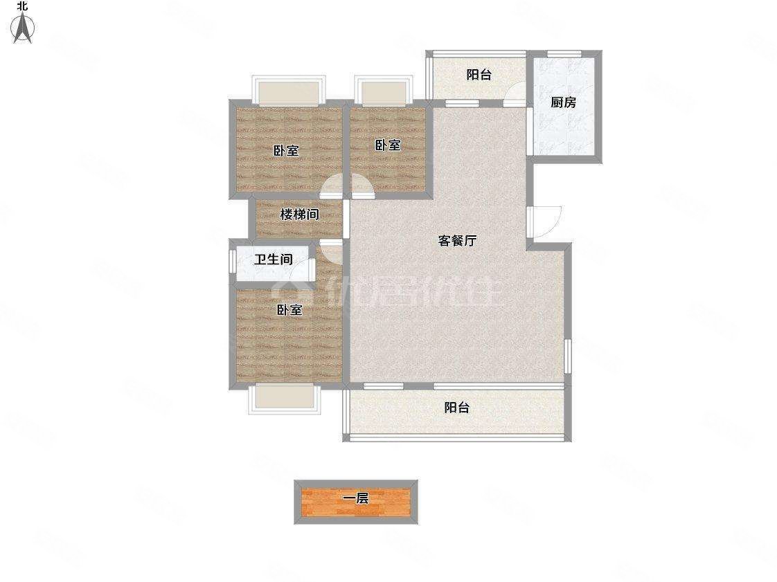 高新苑7室2厅2卫282.15㎡南北200万