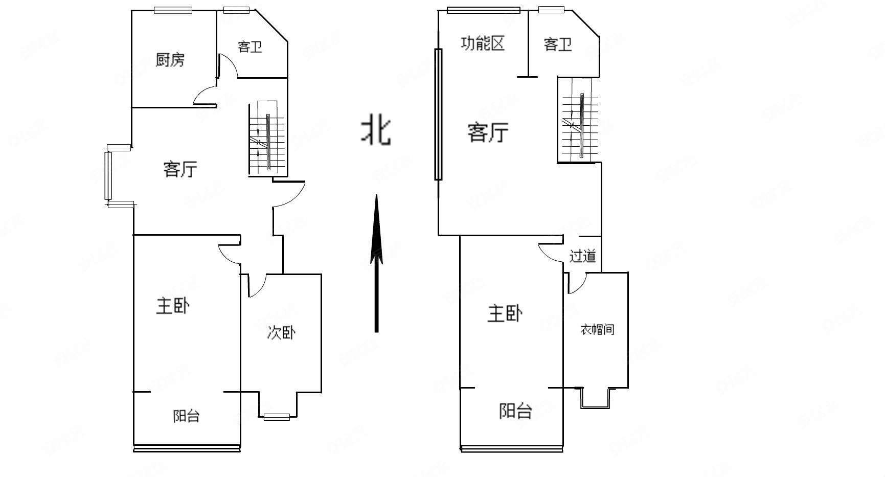 格林春天3室2厅2卫151㎡南北82万