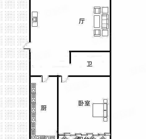 济南历城雪山唐官小区唐官小区 1室1厅1卫  60平米出租房源真实图片