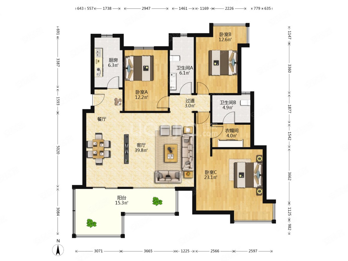 万科四季花城南区