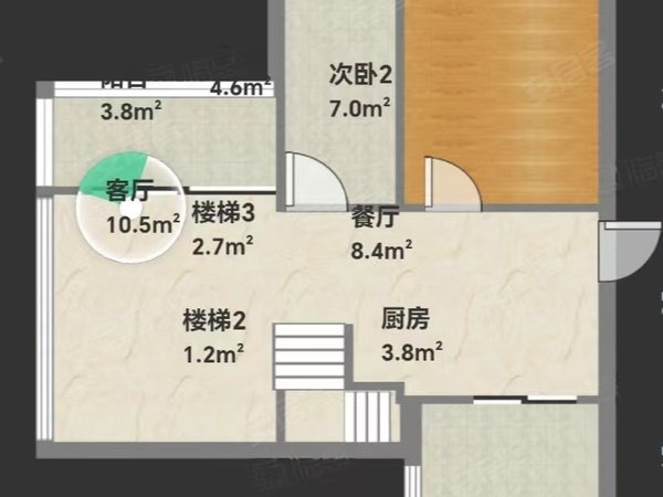 【多图】同创誉城,南村镇租房,同创誉城 3室2厅2卫 精装修 71平 配套