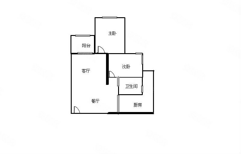 泽胜温泉城(四期)2室2厅1卫63㎡东39万