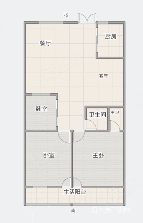 坂头安置房3室2厅2卫90㎡南北118万