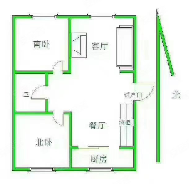 祥和家园(调兵山)3室1厅1卫67㎡南北18万