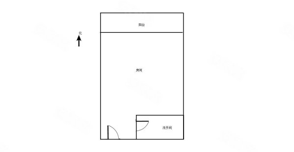 德顺苑1室0厅1卫29㎡北21.5万