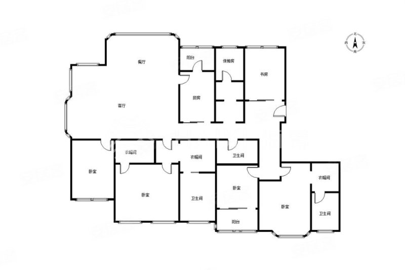 精装5房品质好 格局大气 惜售,万科湖心岛(公寓住宅)二手房,2600万,5