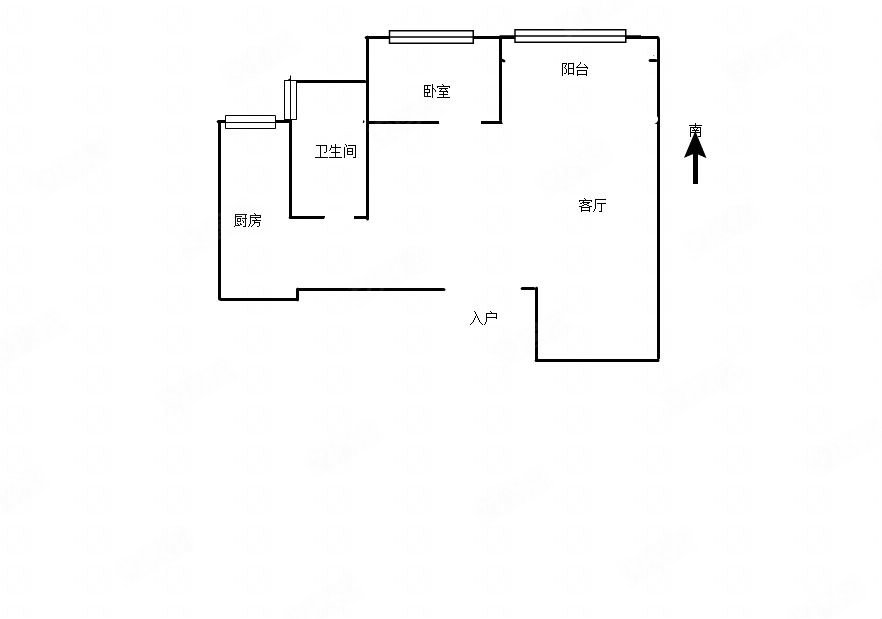 金成翡翠溪谷2室1厅1卫58㎡南北31.88万