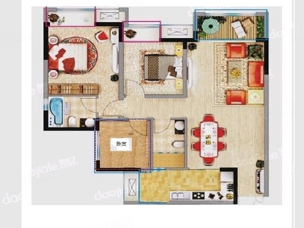 【多图】保利香雪,南桥寺租房,江北区 保利香雪 三房 1800元月,江北