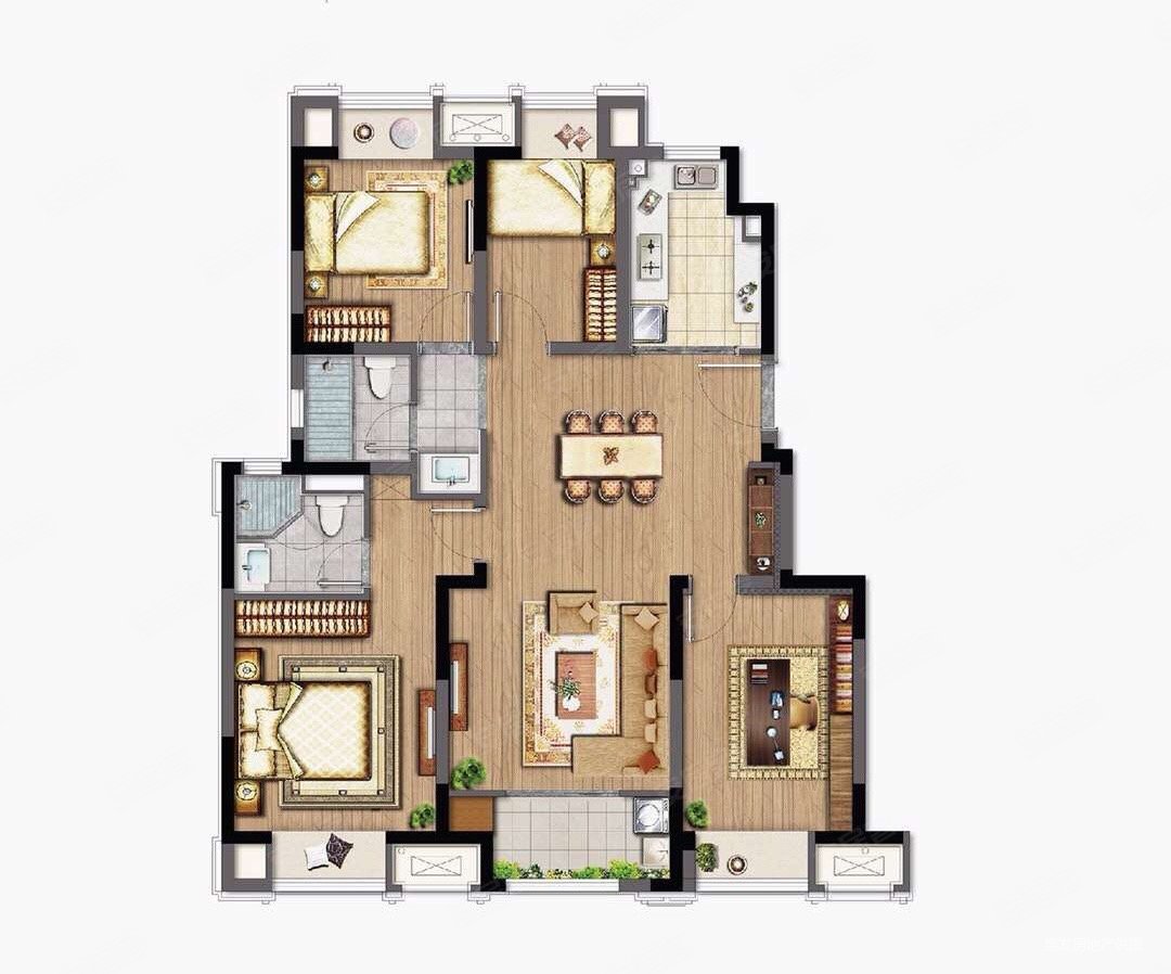 华源上海城4室2厅2卫280万162平方米