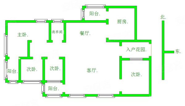 嘉福豪庭4室2厅1卫167.5㎡西北138万