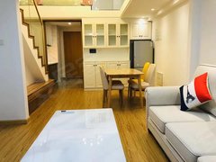 湖州吴兴八里店镇富力城悦界 1室2厅1卫复式公寓 精装修 70平 电梯房出租房源真实图片