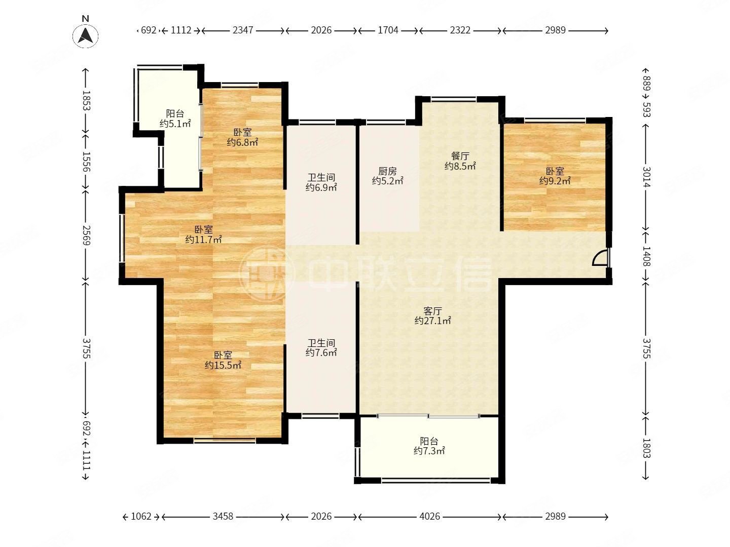 金山万达旁 地铁口  杉林悦榕公馆 四房两厅两卫 高品质花园