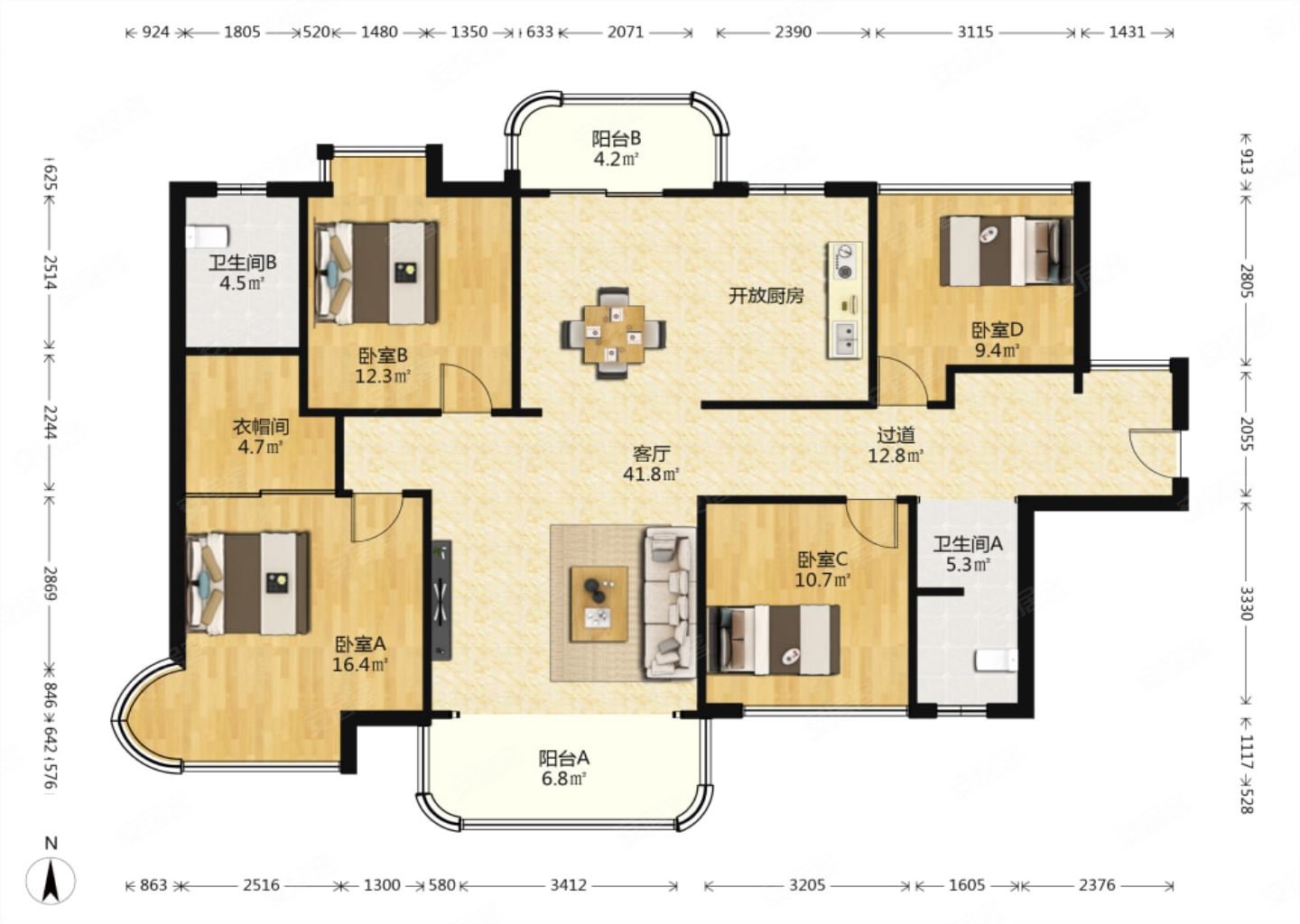 三润城全屋定制装修