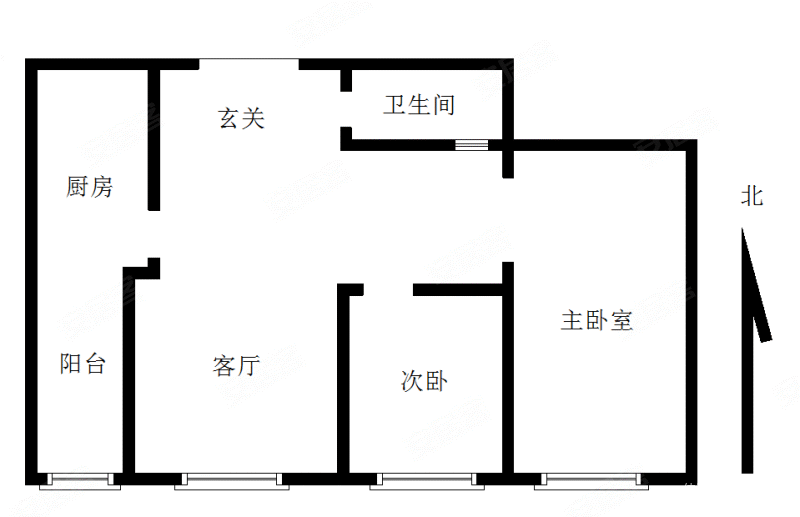 河川大厦2室1厅1卫98.45㎡南420万