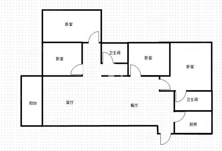 荣和半山华府4室2厅2卫127.72㎡西南95万