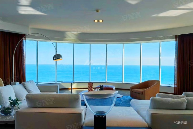 万丽海景 五室五卫二厅 豪华装修  海景豪宅 全套意大利家具
