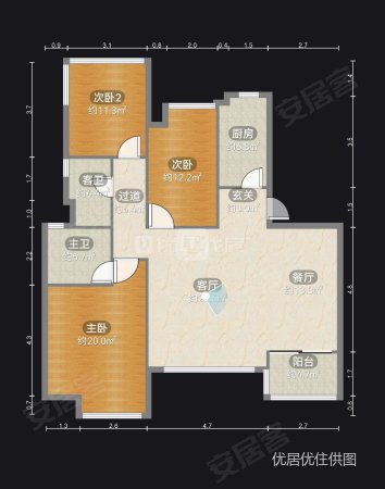 荣和林溪府3室2厅2卫116㎡南106.6万