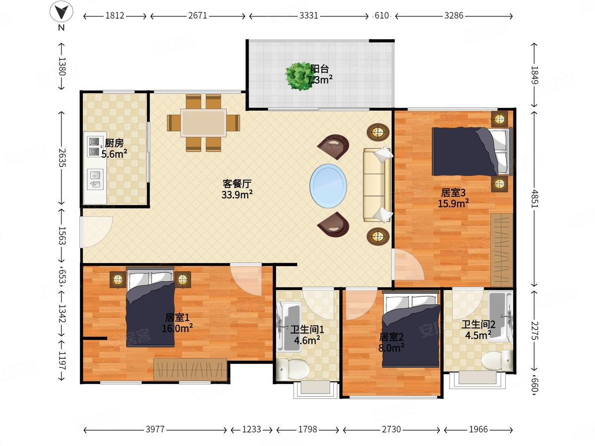 tpark时尚公园 购物方便 精装修 高楼层视野好 车位充足