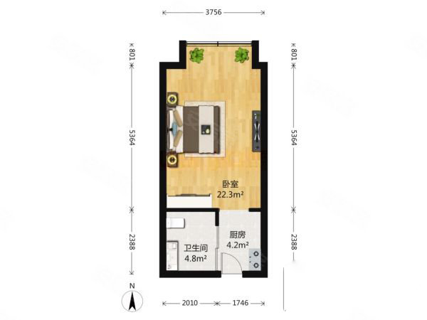 成都锦江大慈寺银杏地带长租公寓楼无中介月租春熙路市二医院北门大桥
