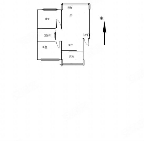福临家园(二道)2室2厅1卫108.38㎡南北88.8万
