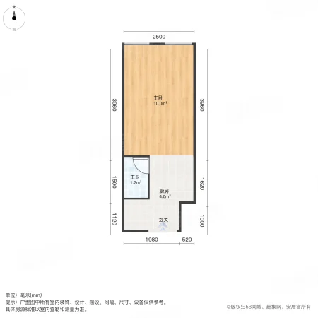 和昌珑悦1室0厅1卫27㎡南20万