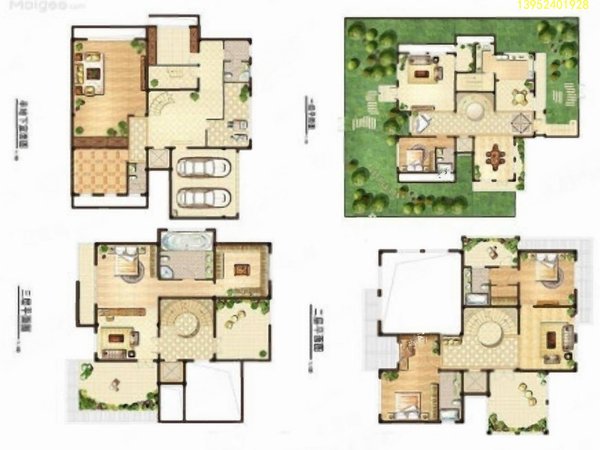 苏州工业园双湖水墨江南(一期)双湖板块 李公堤  精装修独栋别墅 可自
