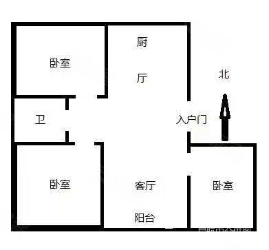 红石湾3室2厅2卫123㎡南北79.8万