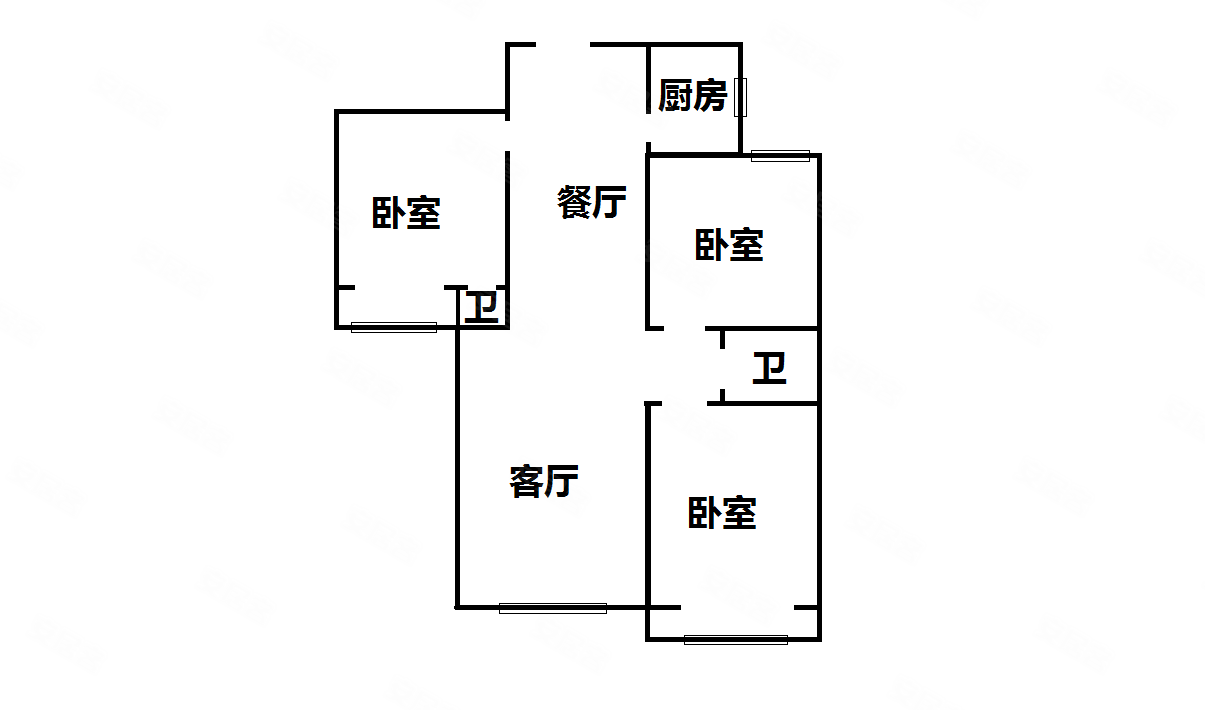 好房力荐清河湾a区精装通透小三居带储间拎包入住
