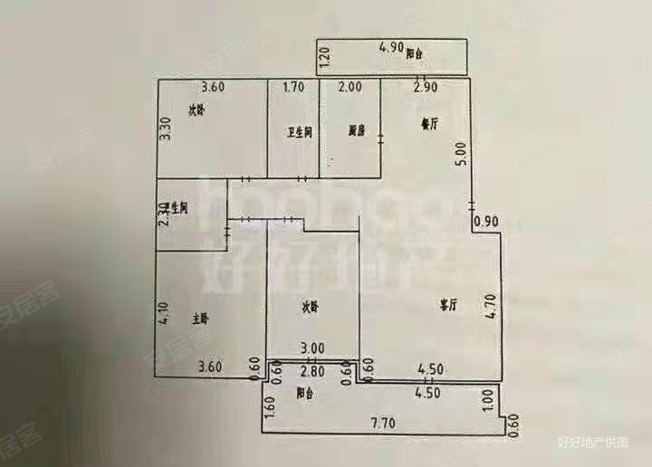 京海凤凰城3室2厅2卫134㎡南北92万