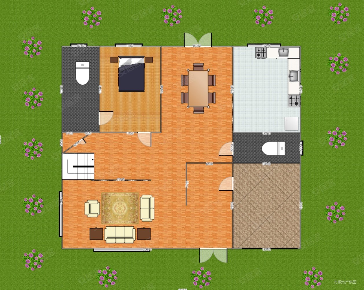 宝湖山庄(别墅)6室3厅6卫440㎡南北978万