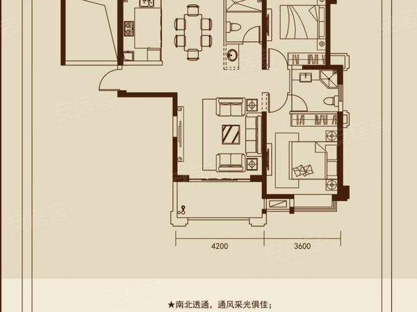泉州永春永春城区富临国际富临国际6号楼标准一房一厅一卫,65平方