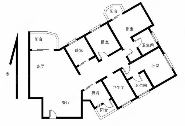 怡翠花园东南向4房带电梯商品住宅楼层好南北通透